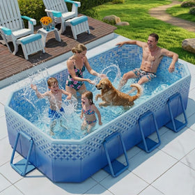 LOMOTIVE pool unfolded layout for quick setup and family fun