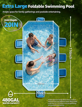 LOMOTIVE pool in non-inflatable setup saves time for busy families.