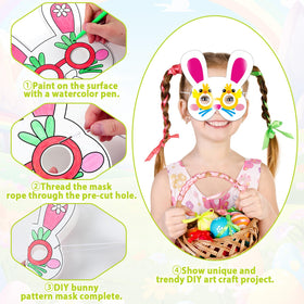 Lonfliness durable-card-stock Easter masks resist ink bleed for vivid designs.
