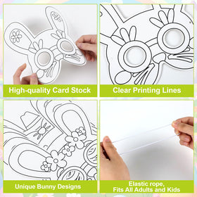 Lonfliness elastic-band-attached masks designed for quick assembly and comfortable wear.