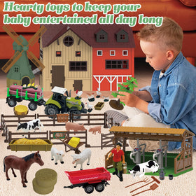 Lonfypeng farm playset farmer figure to spark storytelling and nurturing moments.