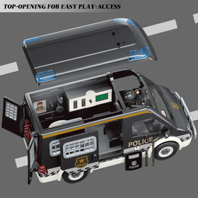 Lonfypeng police motorcycle toy with blue light for dynamic patrol play