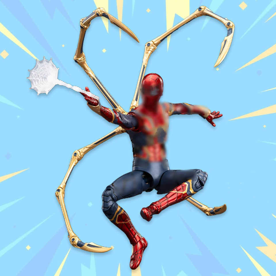 LonullyMege Iron Spider 7-inch figure for display and poseability.