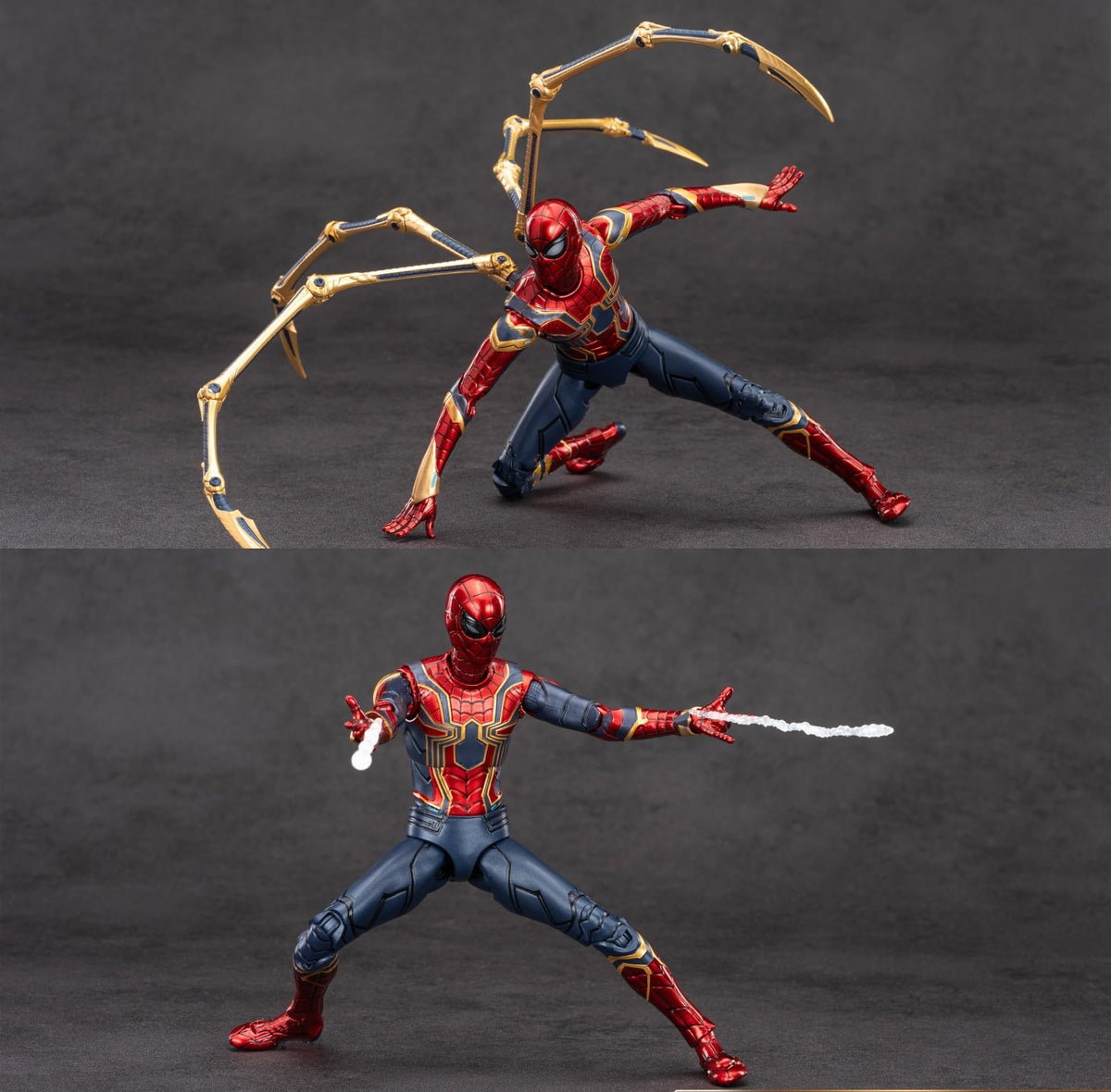LonullyMege Iron Spider interchangeable hands for dynamic poses.