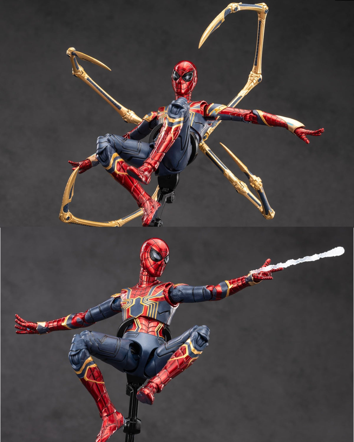 LonullyMege Iron Spider mechanical legs for versatile combat stances.