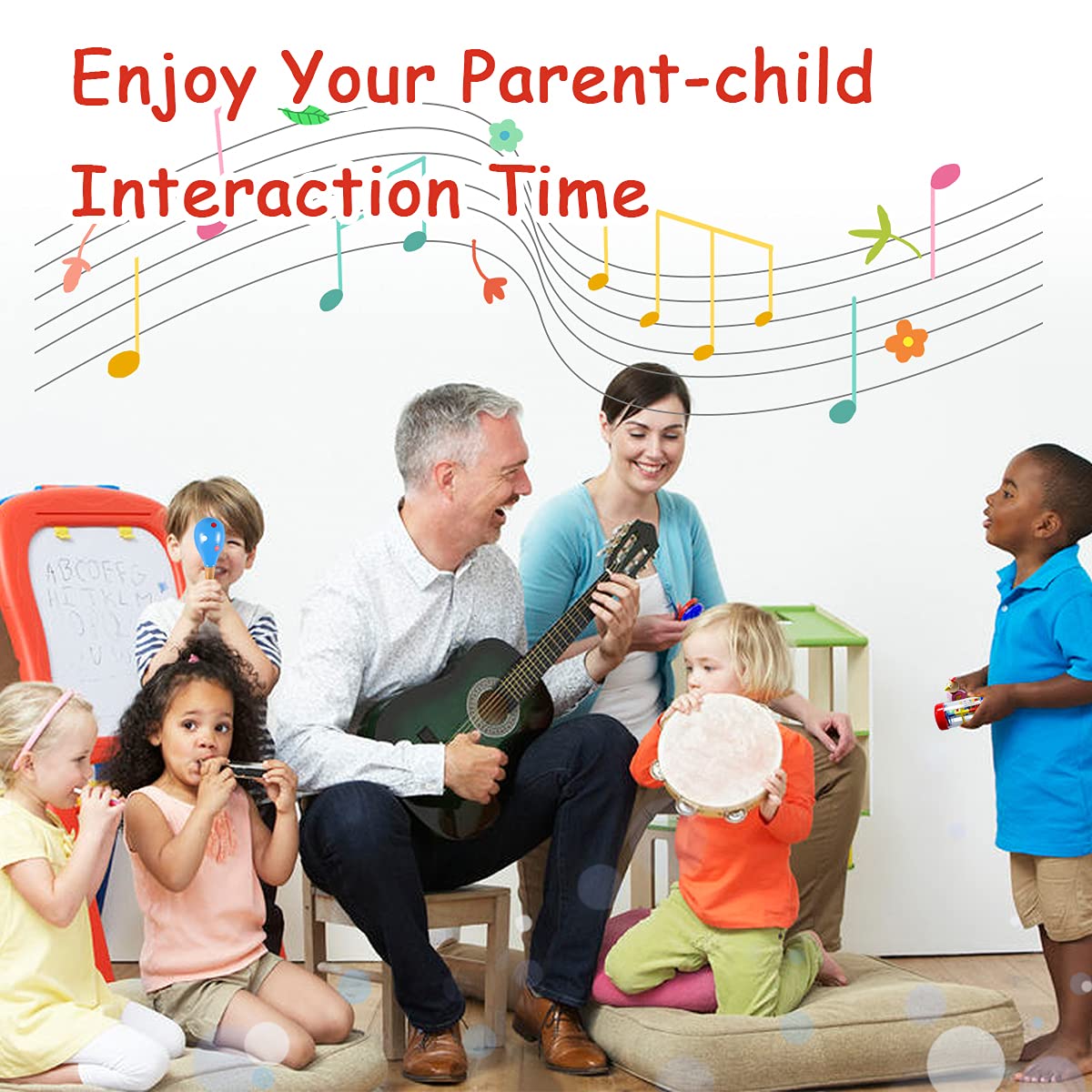 LOOIKOOS Castanets image featuring toddler-friendly size and easy click sounds