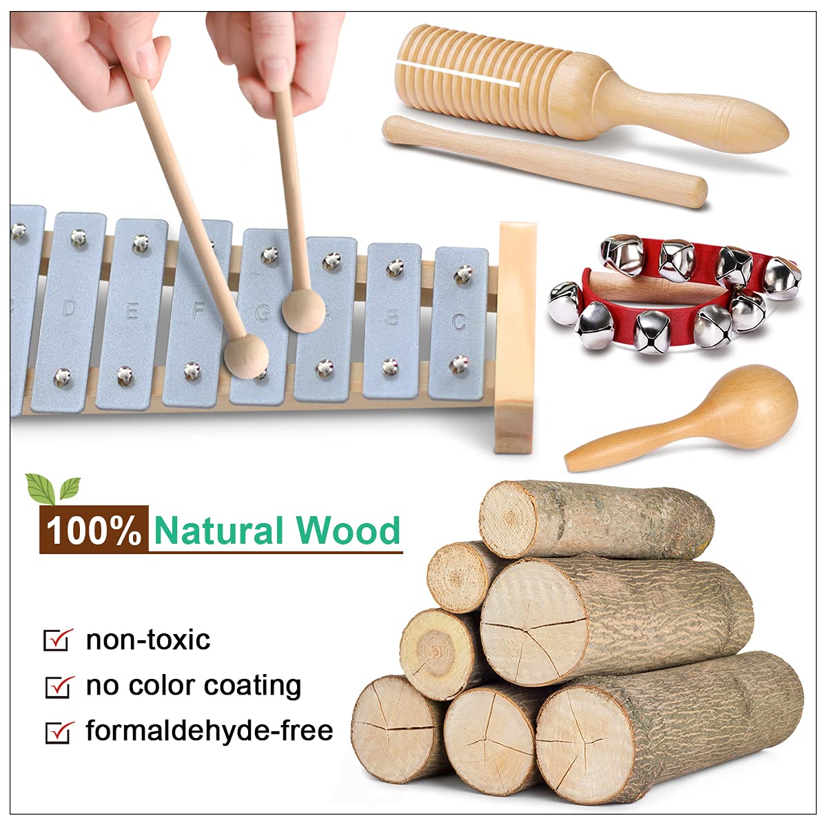 LOOIKOOS storage bag for wooden instruments keeps playtime organized and portable.