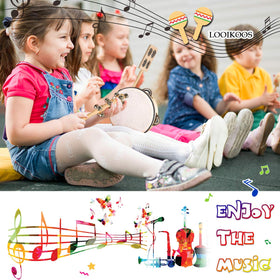 LOOIKOOS wooden shaker for sensory play and fine motor engagement.
