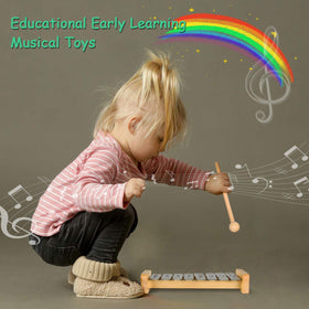 LOOIKOOS wooden beating sticks encourage beat keeping and cooperative play.