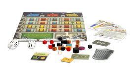 Lookout Grand Austria Hotel board and components with elegant art and tactile pieces