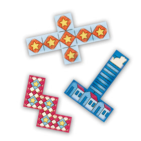 Lookout Patchwork Americana art style showcases Americana quilting inspired visuals.