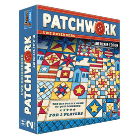 Lookout Patchwork Americana game board with a 9x9 grid for strategic quilt layouts.