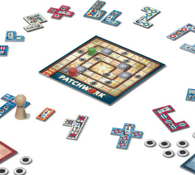 Lookout Patchwork Americana patch pieces arranged to maximize scoring opportunities.