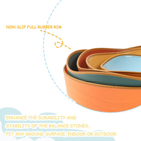 LoomLark Balance stepping stones for indoor and outdoor versatile play spaces