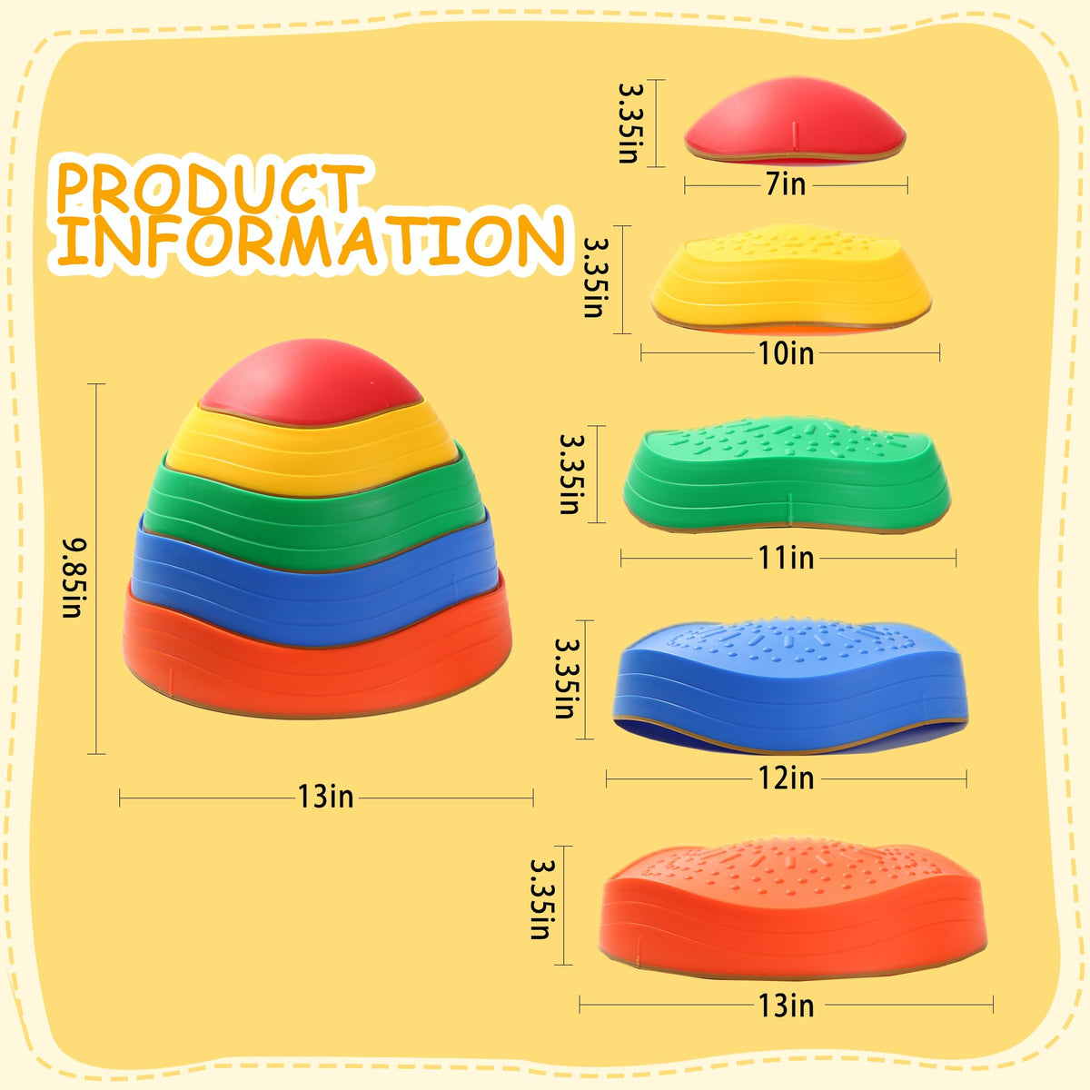 LoomLark Balance Stones patterned stones invite creative adventures and motor coordination