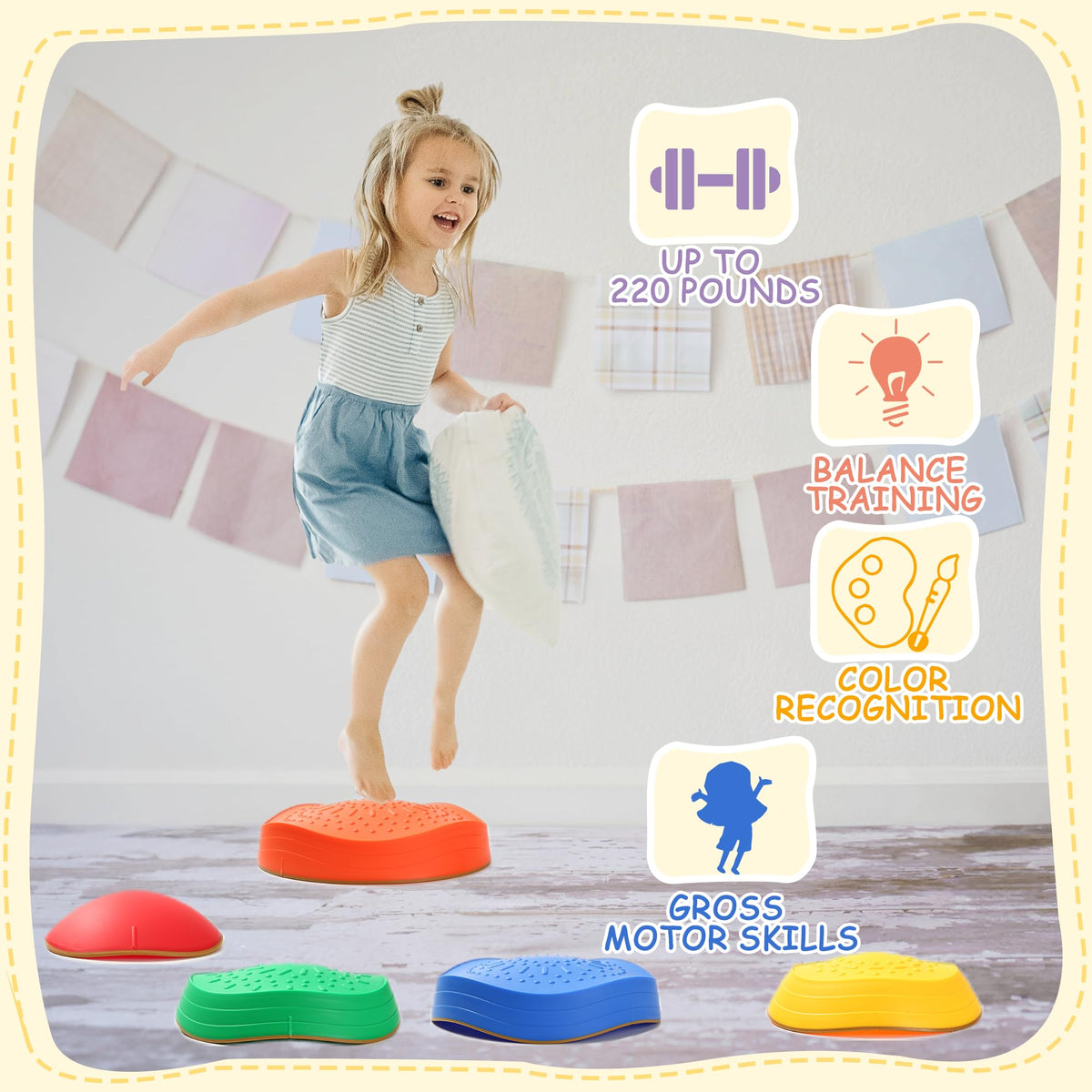 LoomLark Balance Stones portable design enables quick setup anywhere