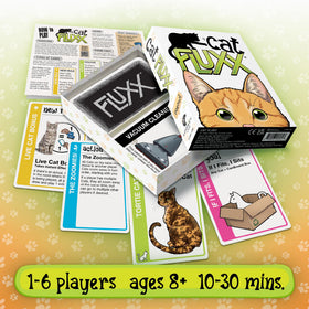 Looney Labs Cat Fluxx showcases nine cat keepers for varied strategies