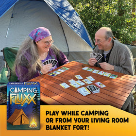 Family-friendly camping Fluxx night under the stars