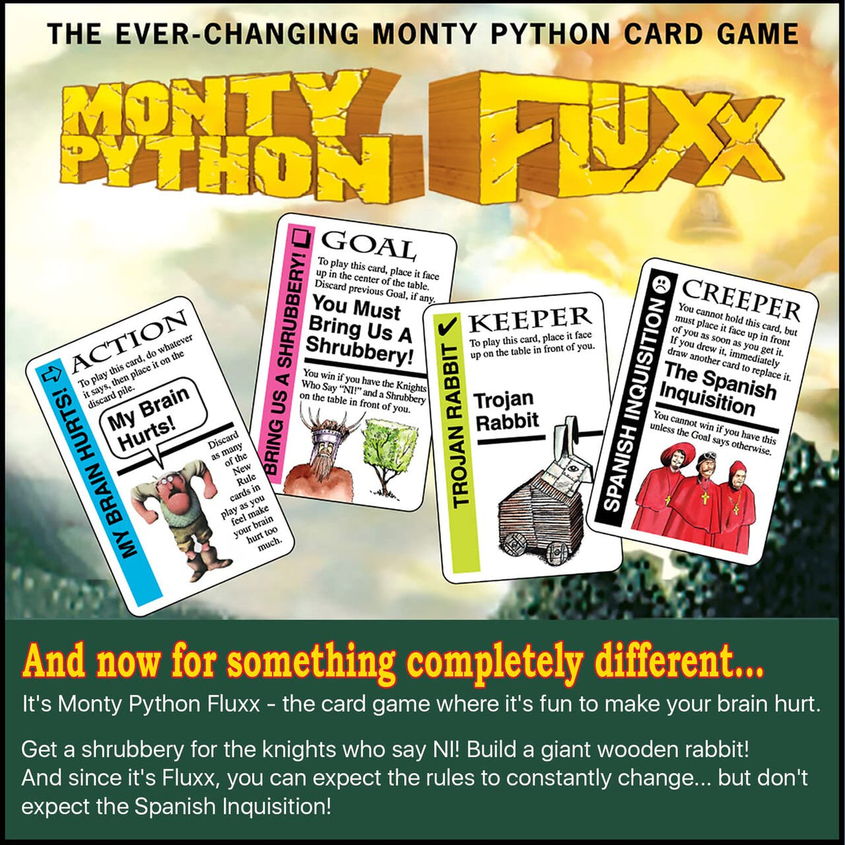 Looney Labs Fluxx supports 2-6 players for group gameplay