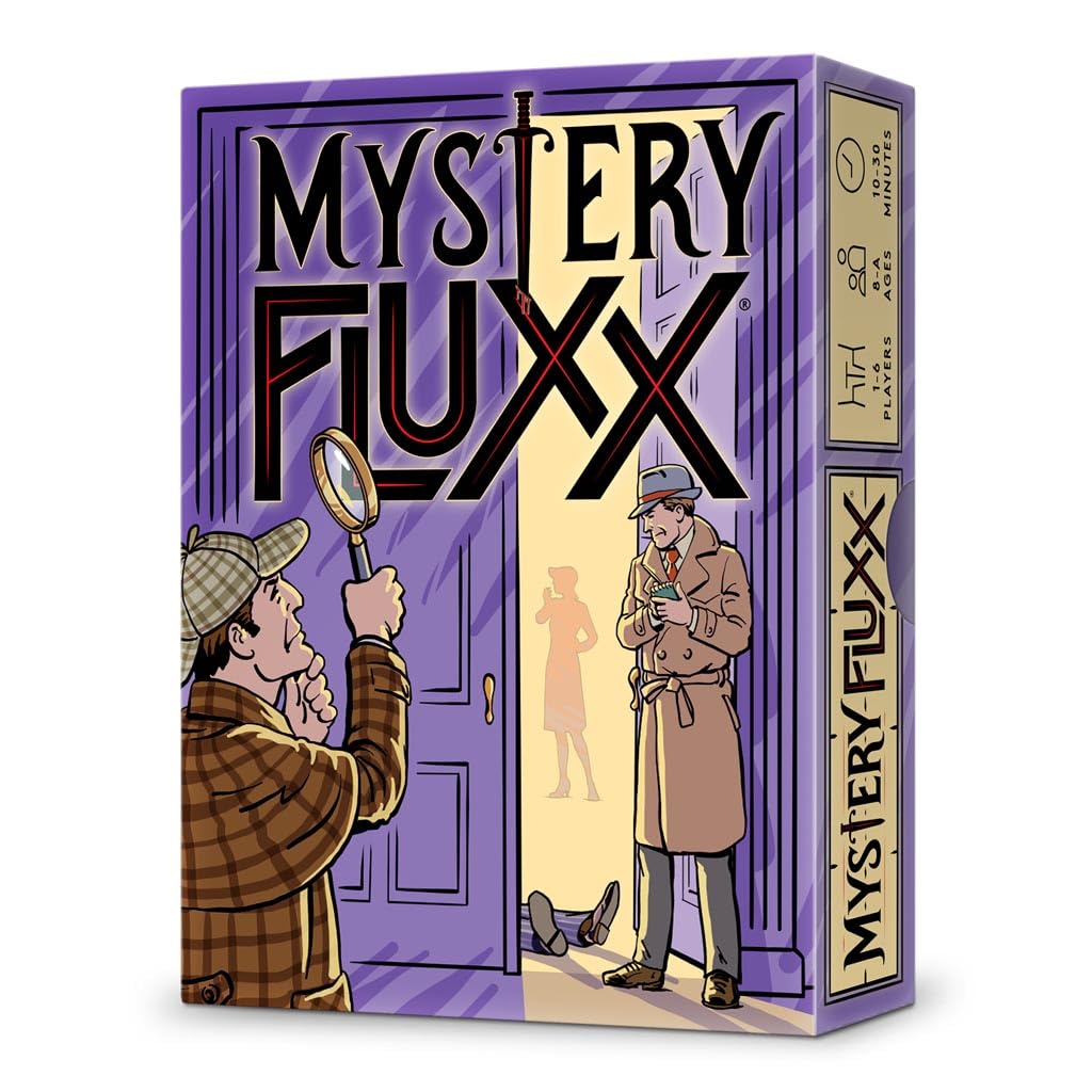 Looney Labs Mystery Fluxx Danger card introduces temporary elimination moments.