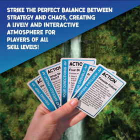 Quick-learn Fluxx rules and setup on a sunny campsite