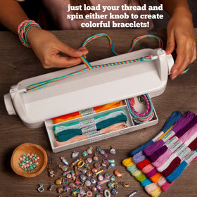 Loopdedoo dimensional stickers 134 add texture and flair to personalize bracelets.