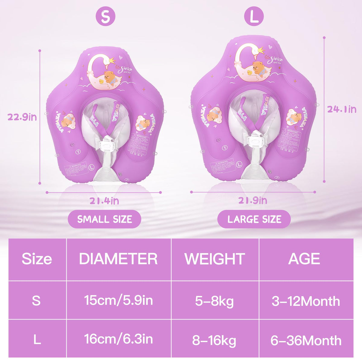 LOOWARTS float inflates to 70-80% for easy setup.