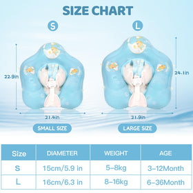 LOOWARTS pool float with adjustable straps for secure positioning.