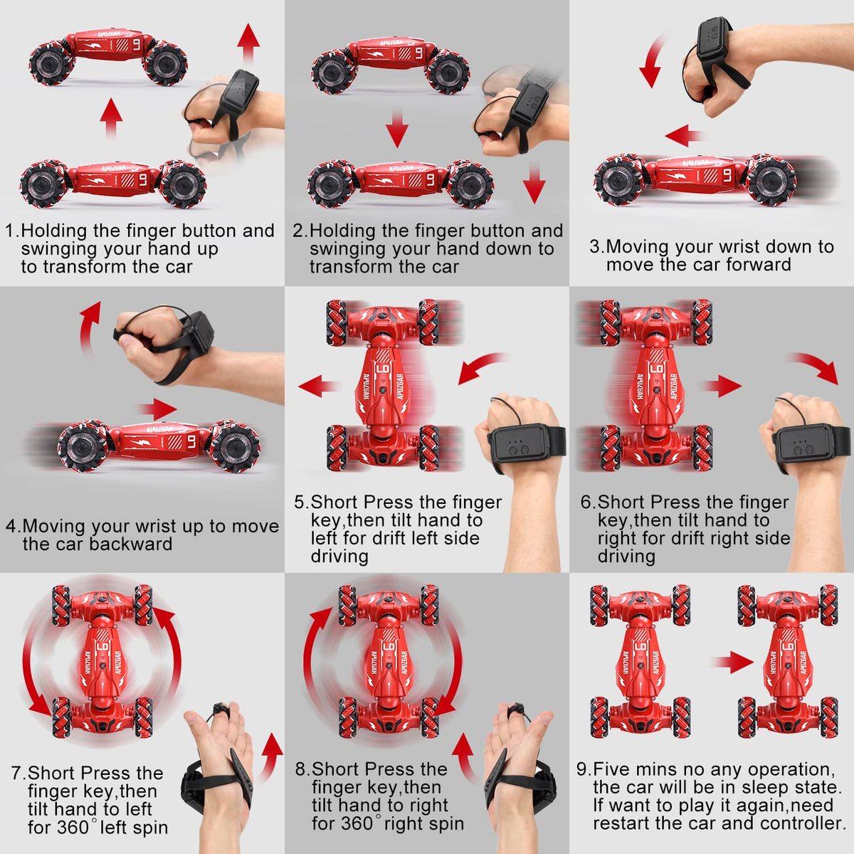 LOOZIX 4WD all-terrain RC car on grass and sand for stable traction
