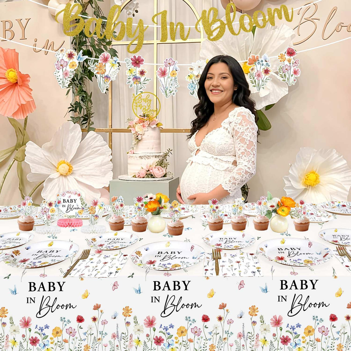 Lopeastar baby shower forks providing sturdy, coordinated dining essentials