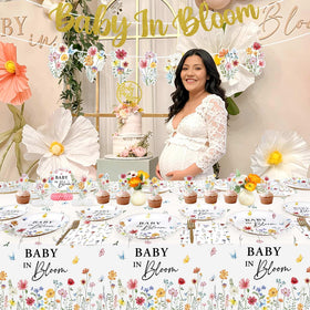 Lopeastar baby shower forks providing sturdy, coordinated dining essentials