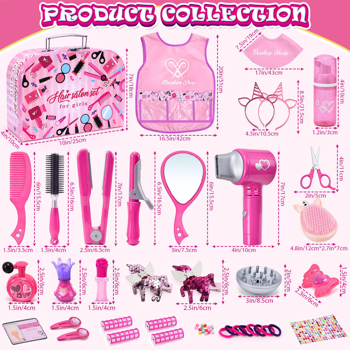 Lorfancy realistic blow dryer with interchangeable heads for versatile styling.