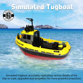 Losbenco RC Boat in action on water shows precise steering.