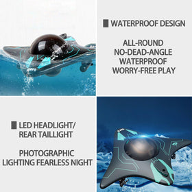 Losbenco RC Boat waterproof remote, illustrating easy operation with app compatibility.