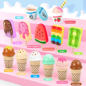 Loscola ice cream cup supports serving pretend customers