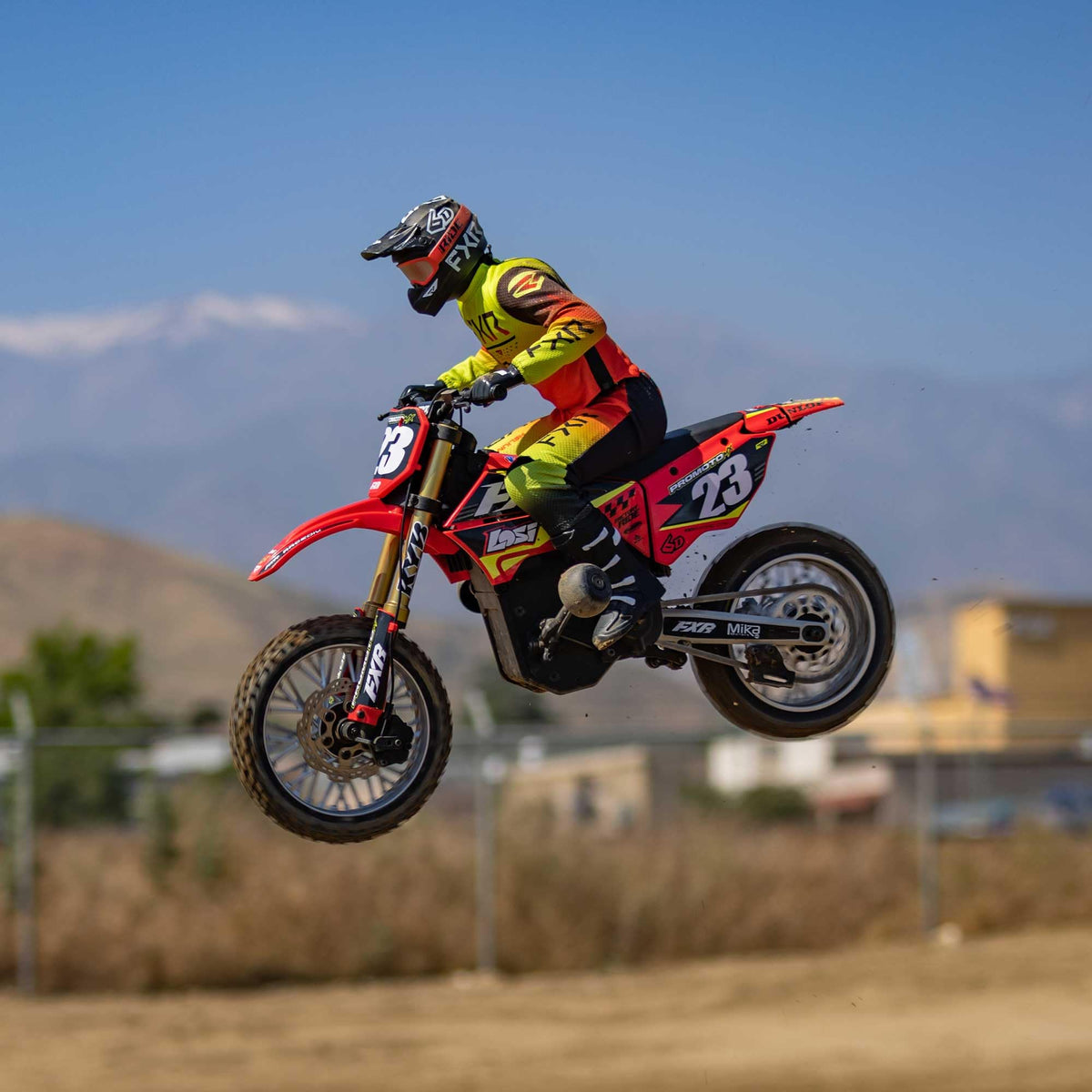 Losi Promoto-MX FXR graphics highlight licensed race branding