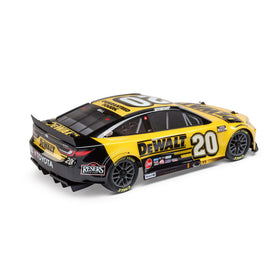 Losi RC car yellow body with sponsor branding for competitive look