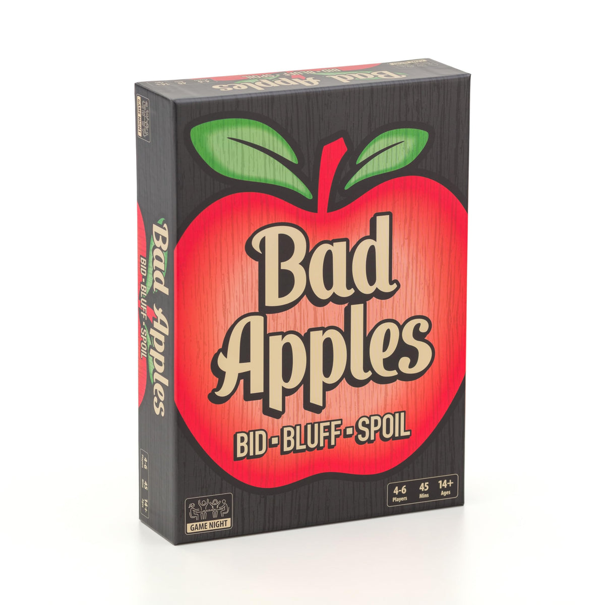 Lost Boy Entertainment Bad Apples components ready for a bite-sized bidding showdown.