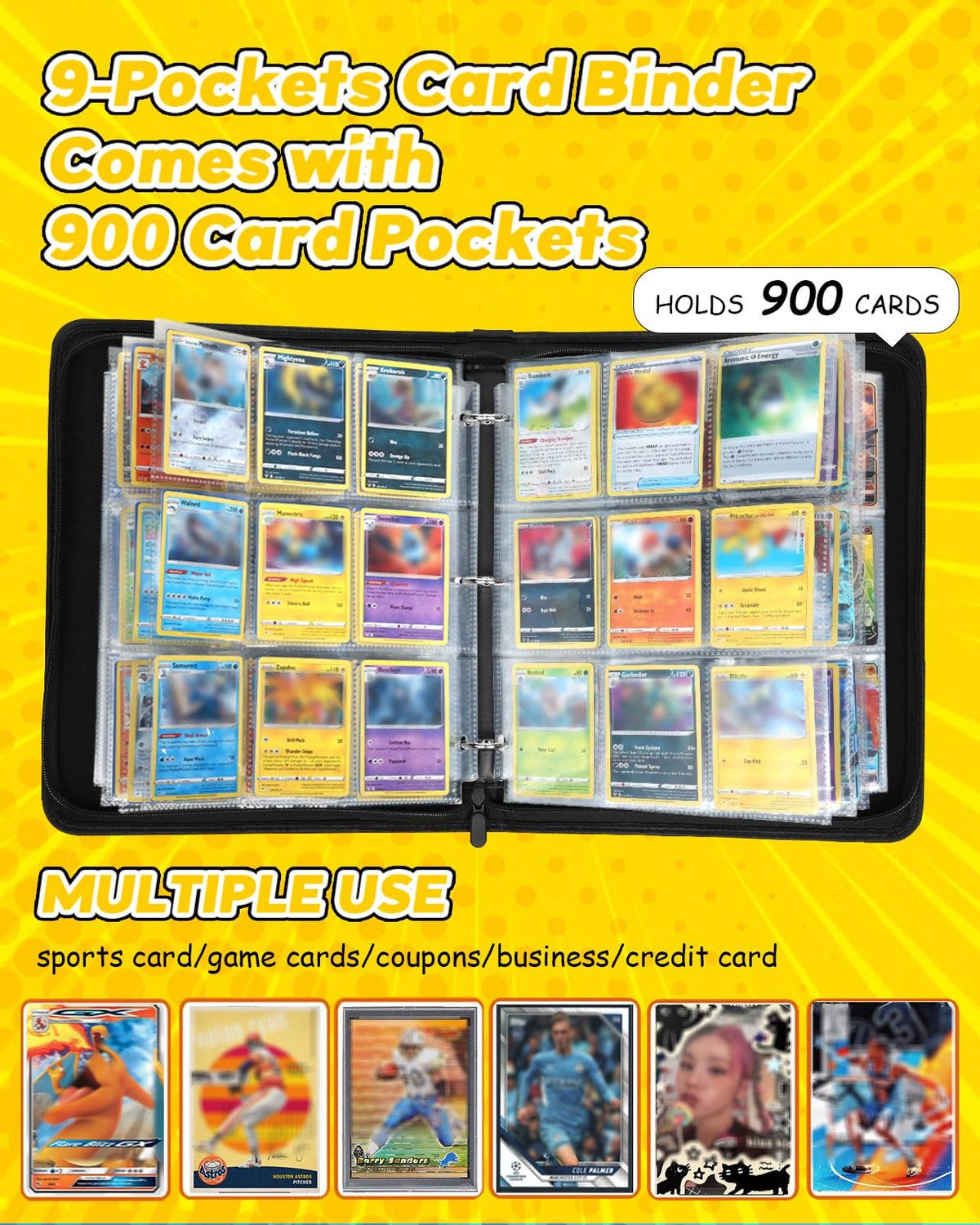 Lotadilo 9-pocket binder interior pages providing large capacity