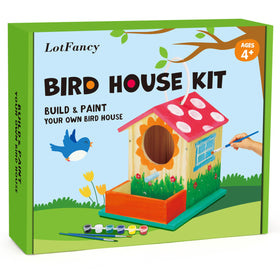 LotFancy unassembled pine wood kit, safe for outdoor display