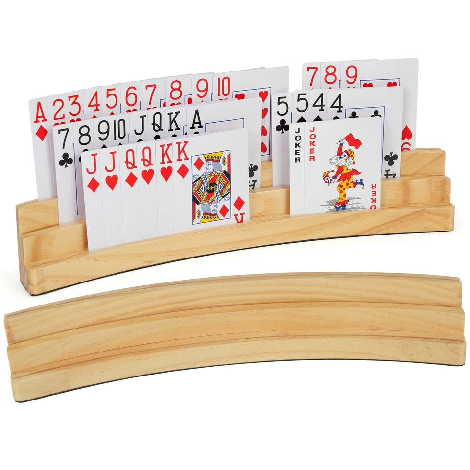 LotFancy 3-tier curved card holder for easy viewing and hands-free play.