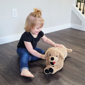LotFancy plush features embroidered eyes and nose for safe play