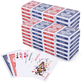 LotFancy bulk playing cards in blue and red for group games
