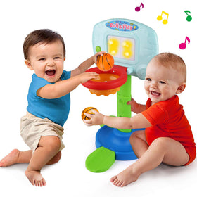 LotFancy toddler basketball hoop with backboard lights for engaging play.