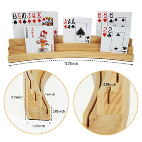 LotFancy Velvet-Bottom Card Holder reduces tipping for smooth, spill-free game sessions.