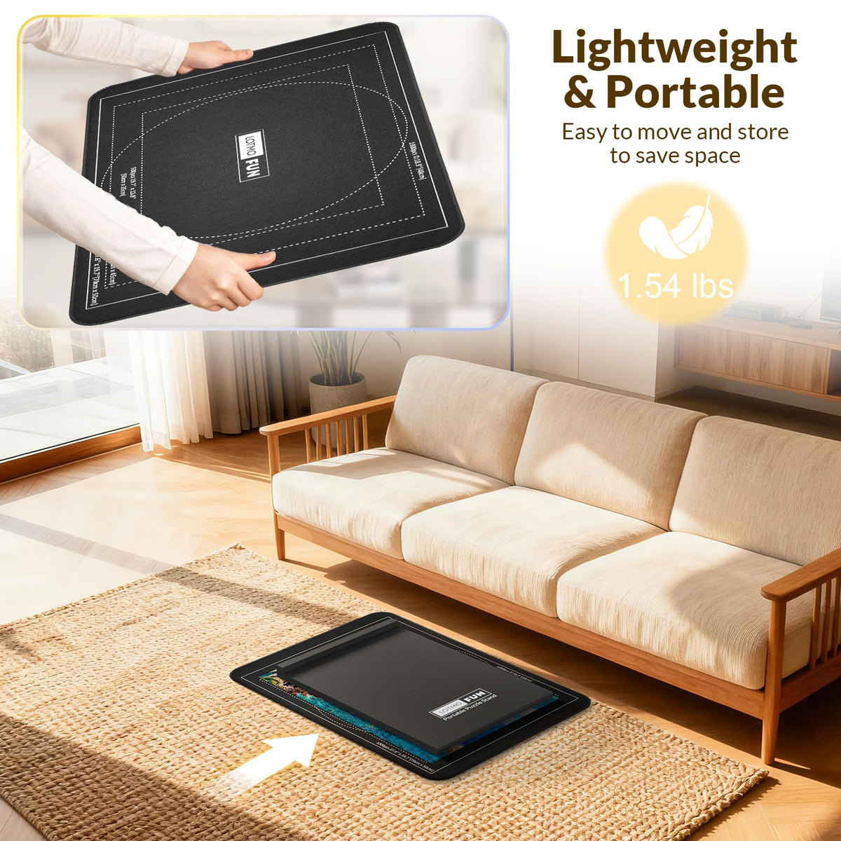 LOTMOFUN Puzzle Board is a gift-ready accessory for puzzlers.