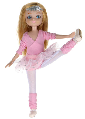 Lottie ballet class doll front view, ideal for imaginative pretend play
