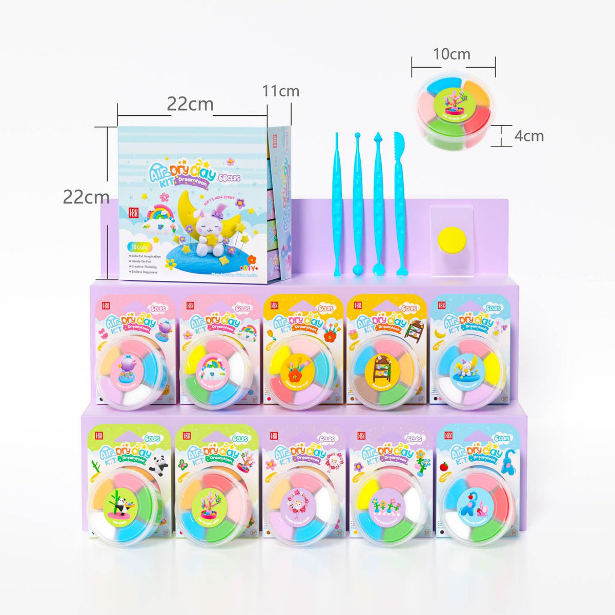 LOUFOR air dry clay classroom activities suit school projects.
