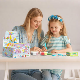 LOUFOR Air Dry Clay color compartments enable easy color mixing and creativity.