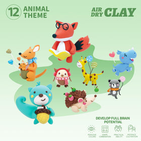 LOUFOR air-dry clay finished model displays vibrant colors and smooth textures.